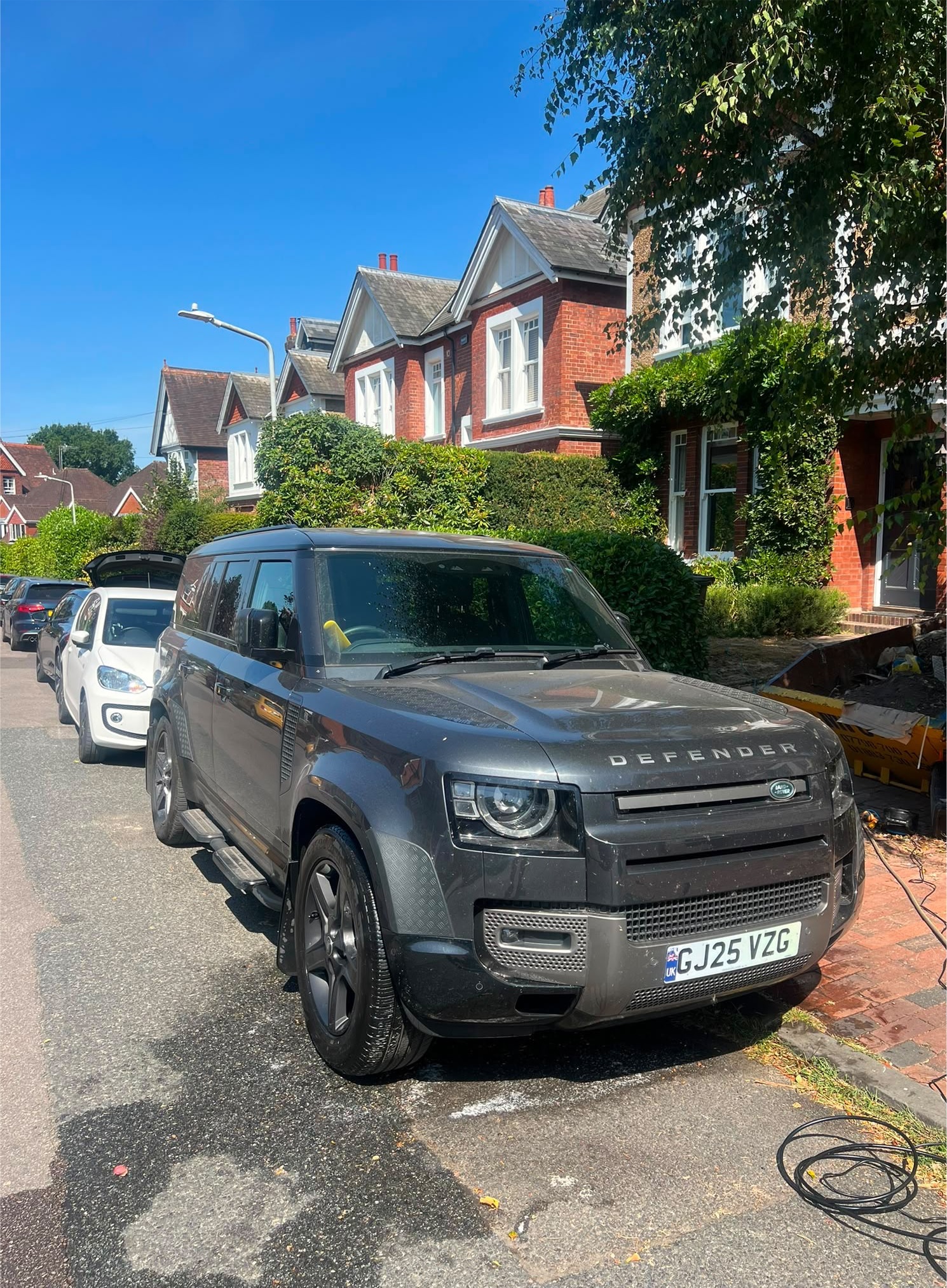 Defender during valeting